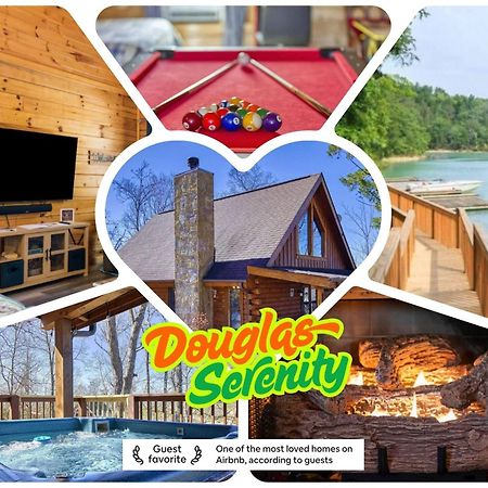 Serenity, A Rustic Log Cabin Retreat セバービル エクステリア 写真